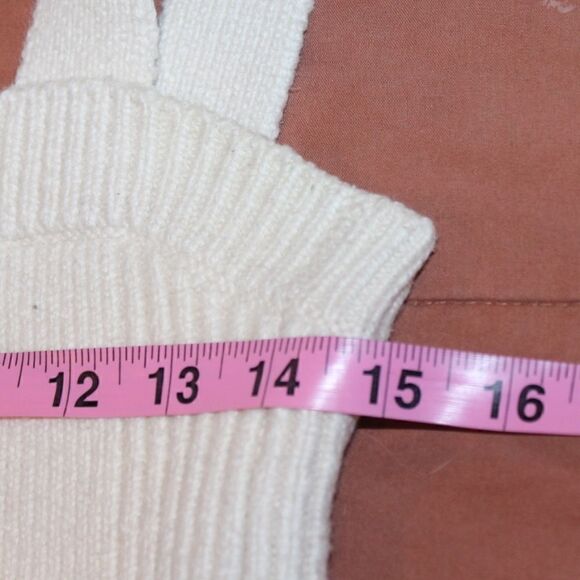 NWT A.L.C Cream Squared Neck Stretch Crop Top Women Size large - Picture 8 of 12